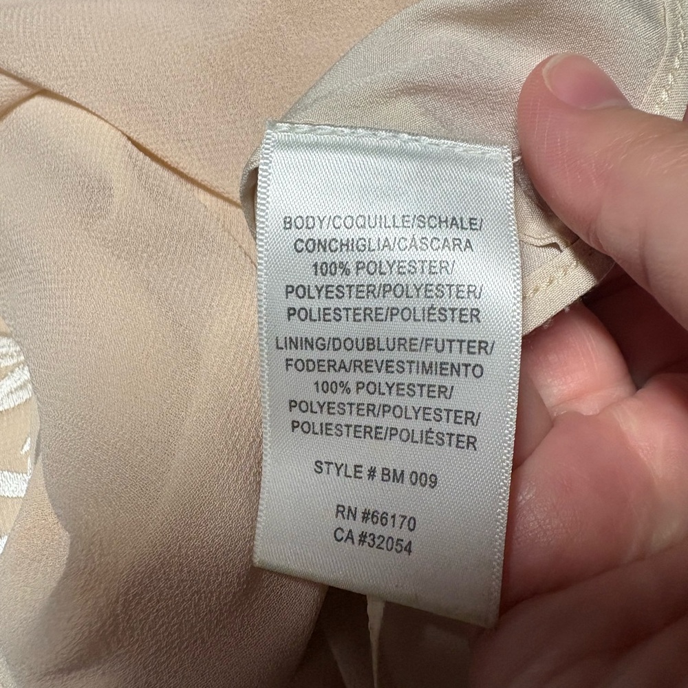 BHLDN sadia maxi dress pale pink floral embroidered women’s size 4 Anthropologie - Picture 6 of 7